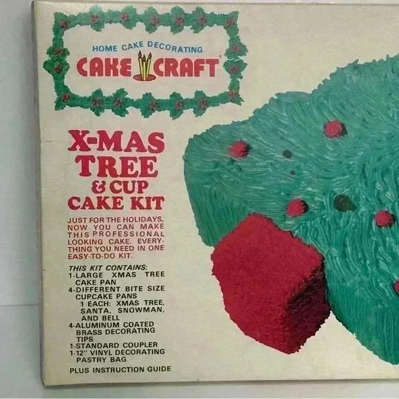 Fantastic vintage Cake Craft Christmas baking pan  and decorating set - Picture 12 of 12